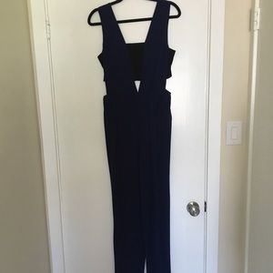 BCBGeneration Navy and Black Jumpsuit